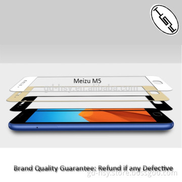 HUYSHE Factory Supplier for Meizu M5 Waterproof 2.5D Full Coverager 9H Hardness Tempered Glass Screen Protector